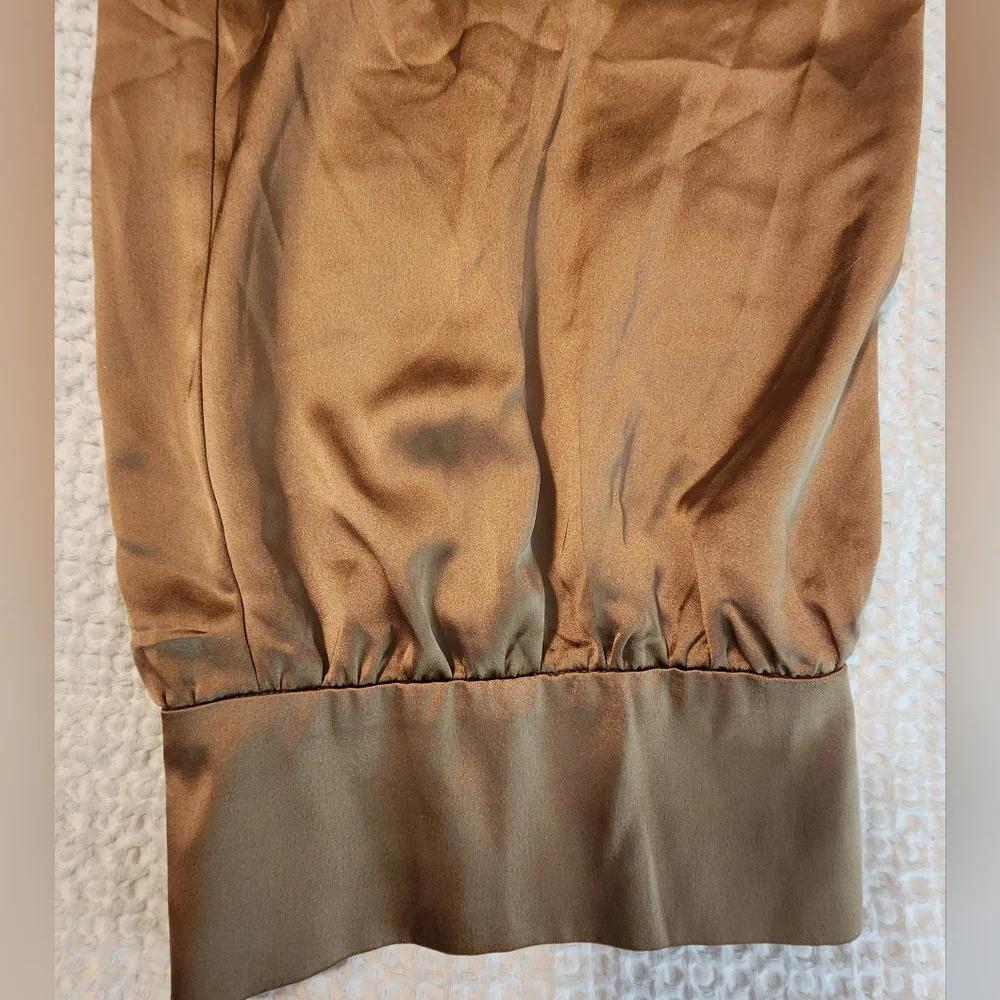 Ryegrass Women's Brown Satin Elastic Waist Joggers Athleisure Cuffed Hem NEW XXL - Picture 2 of 10